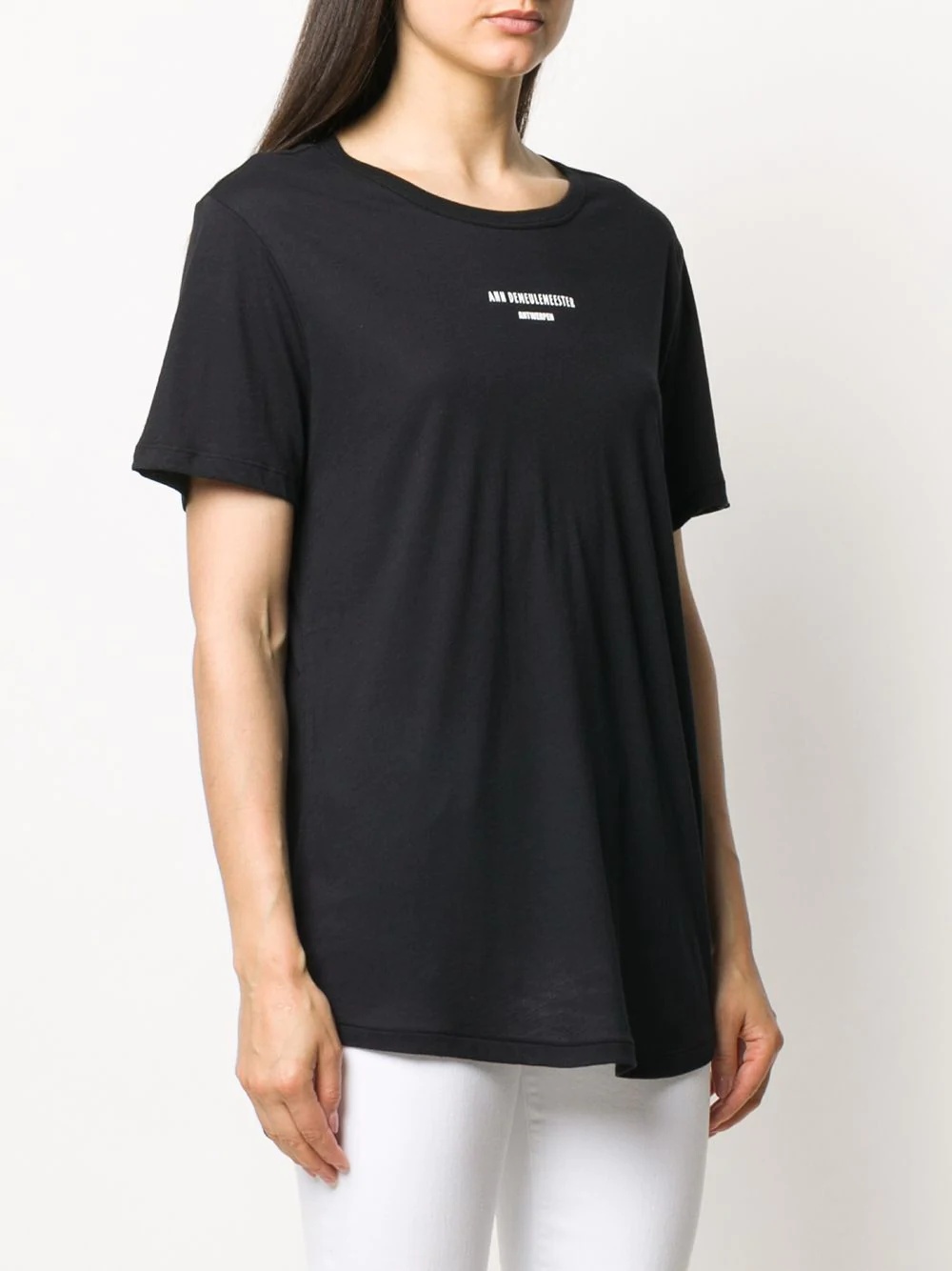 longline logo print T-shirt - 3