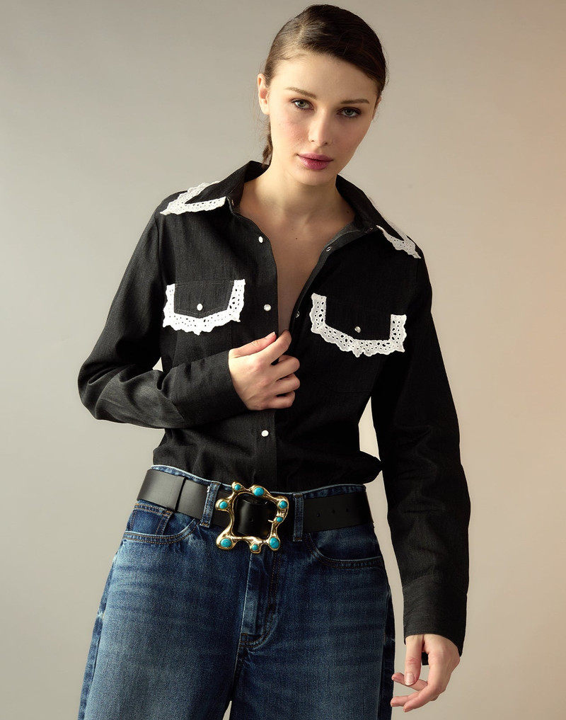 Not My First Rodeo Denim Shirt 4