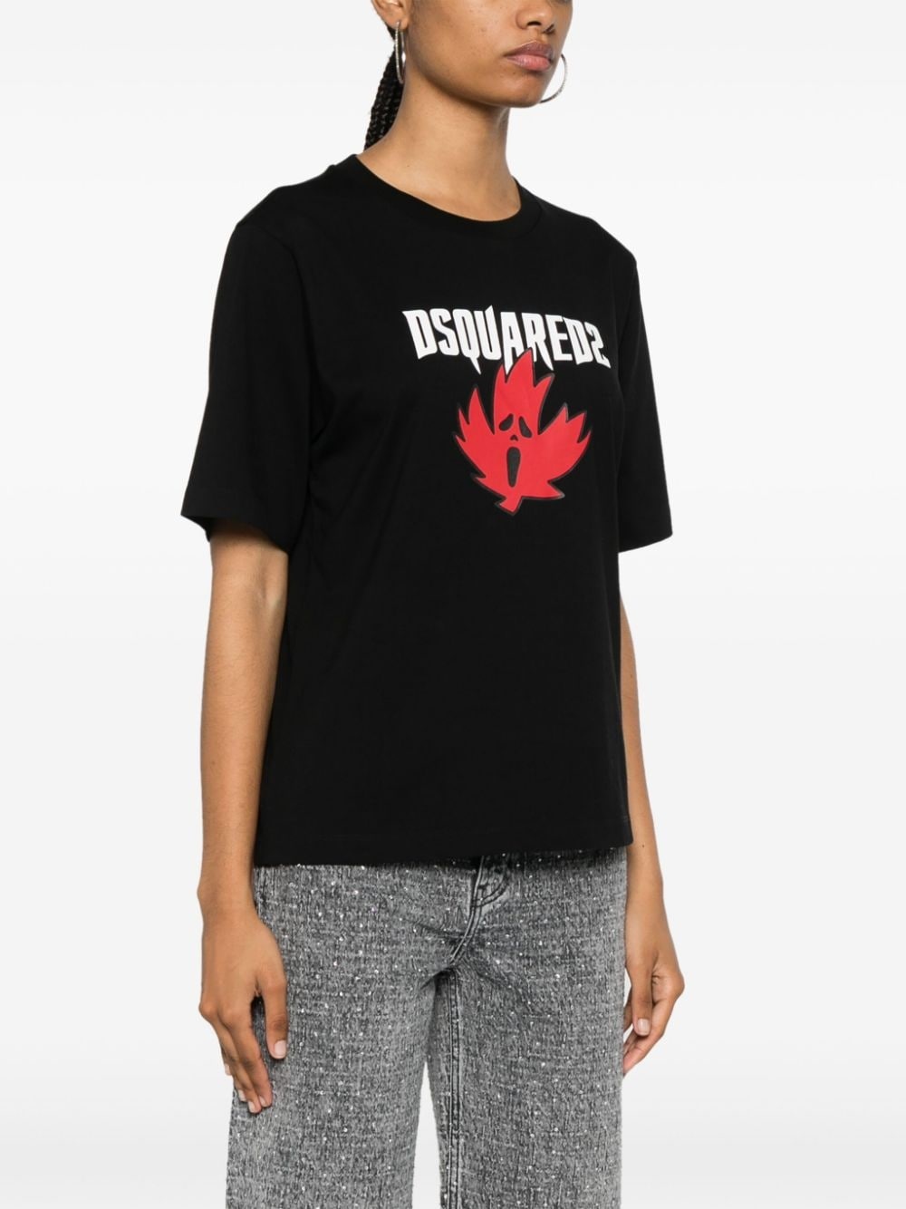 Dsquared2 T-shirt Nero Donna - 5