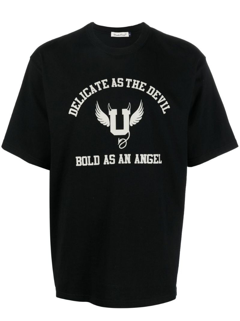 slogan-print T-shirt - 1