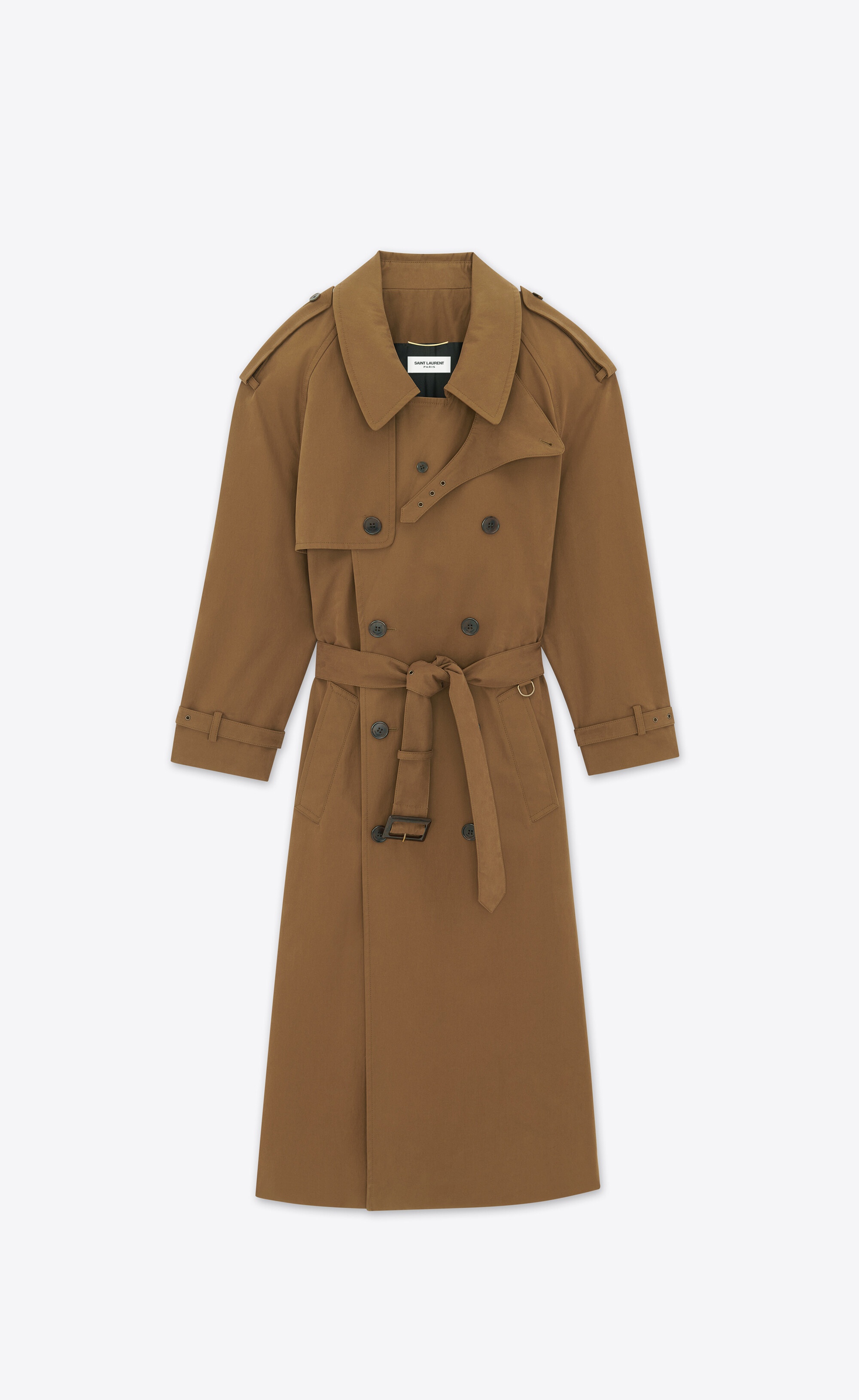 trench coat in cotton - 3