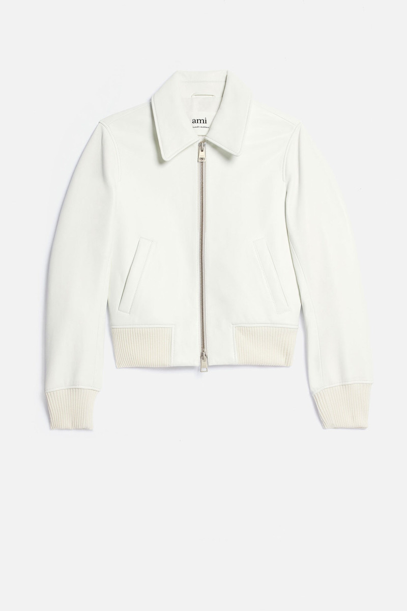 Zipped Leather Jacket 7