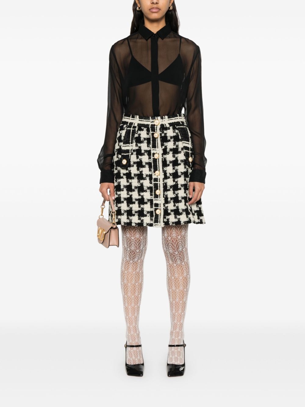 tweed mini skirt - 2