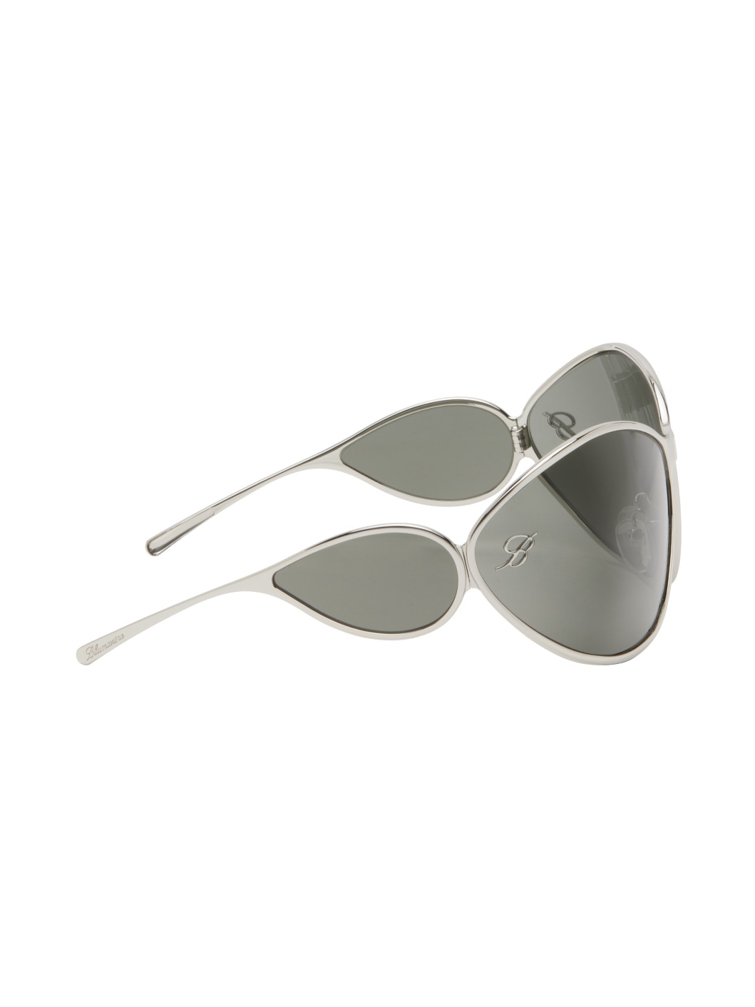 Silver Wraparound Sunglasses - 2