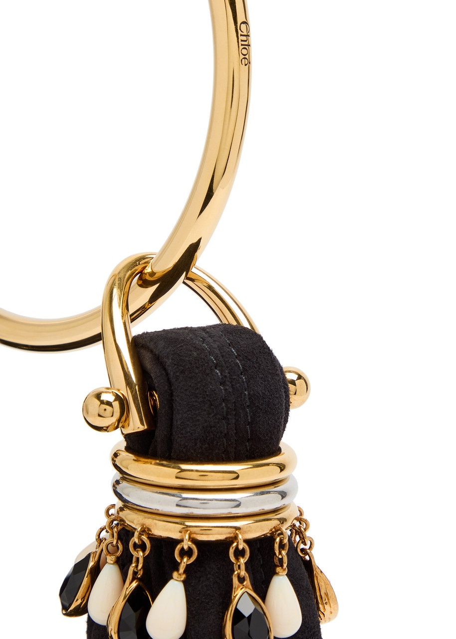 Chloe Bracelet Embellished Suede top Handle bag - 3