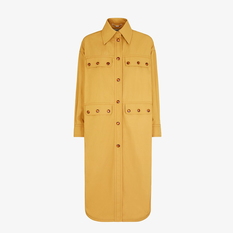 Brown nylon overcoat 1