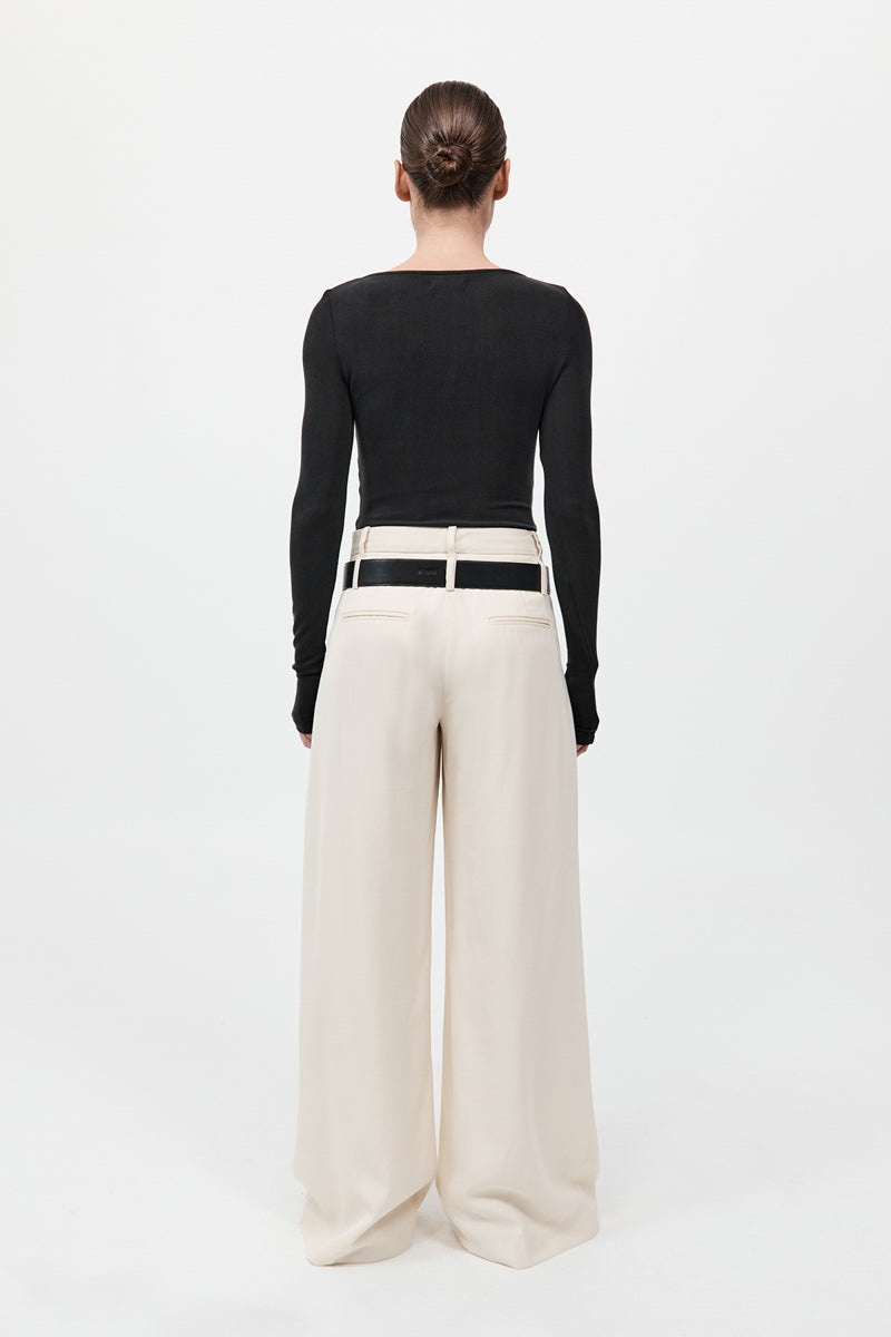 Double Loop Pants - Off White - 6
