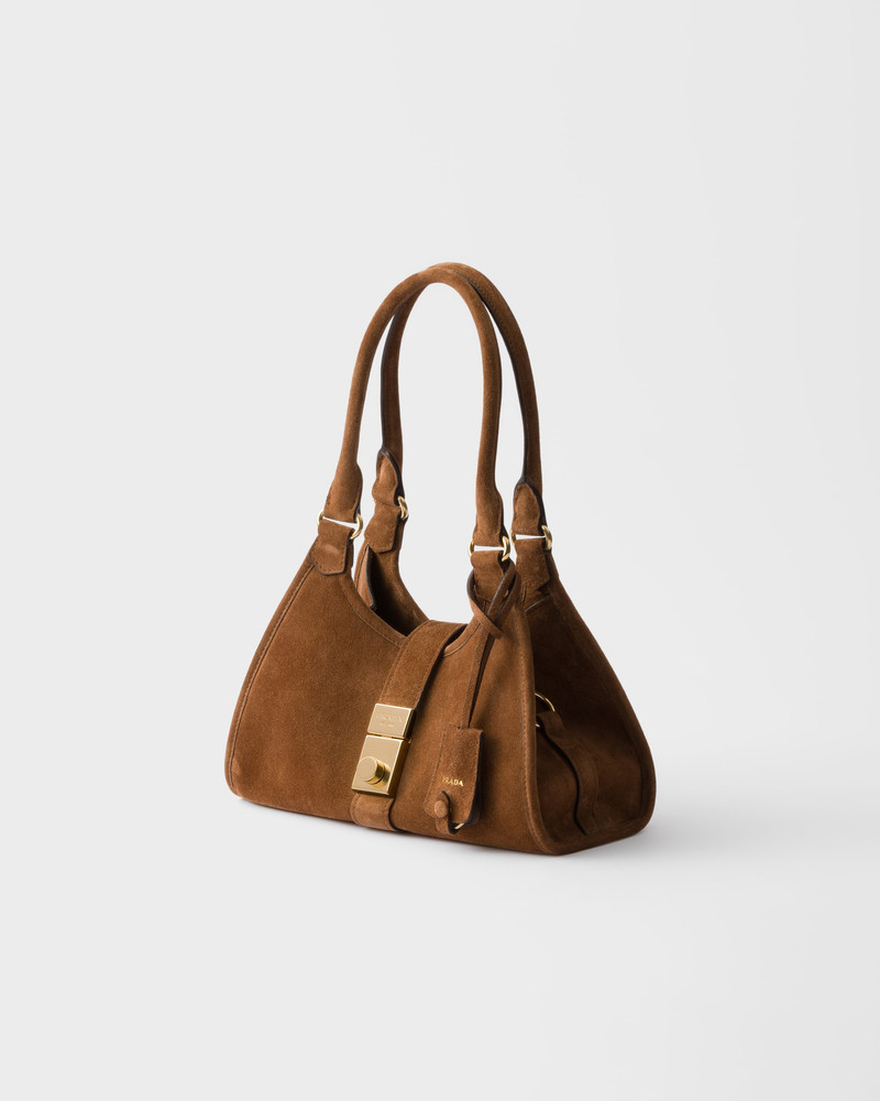 Small suede tote bag 3
