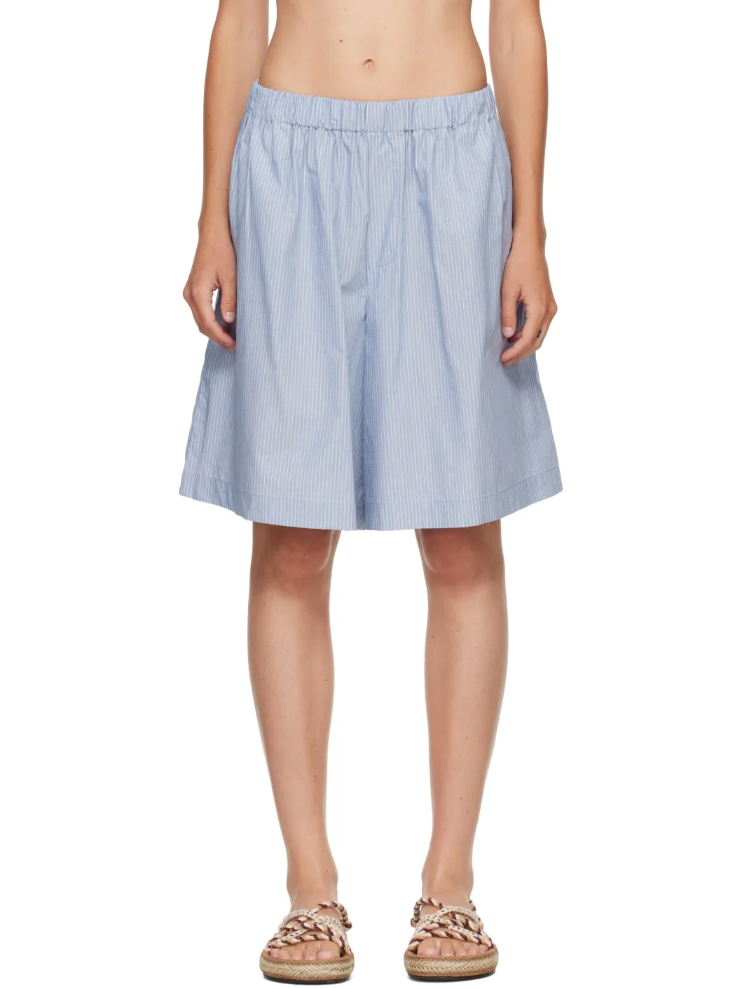 Blue & White Claude Shorts - 1