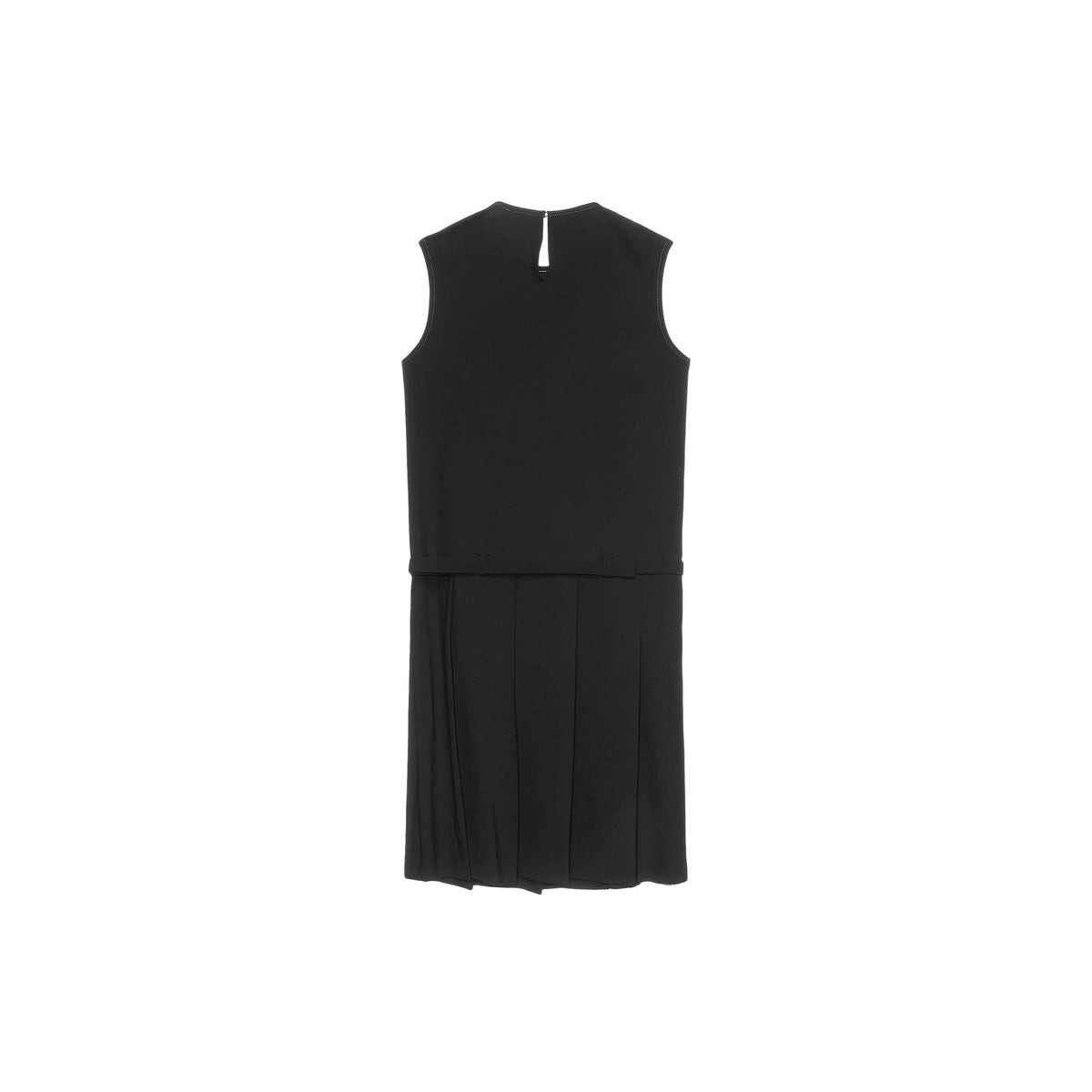WOMEN'S WOOL BLEND DRESS (BLACK) - 2