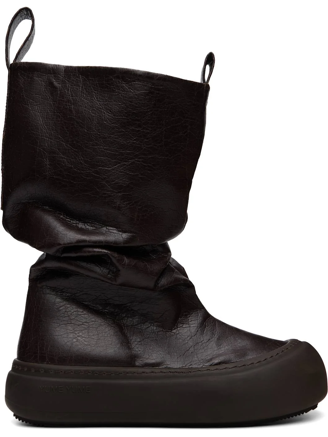 SSENSE Exclusive Brown Low Fisherman Chelsea Boots - 1