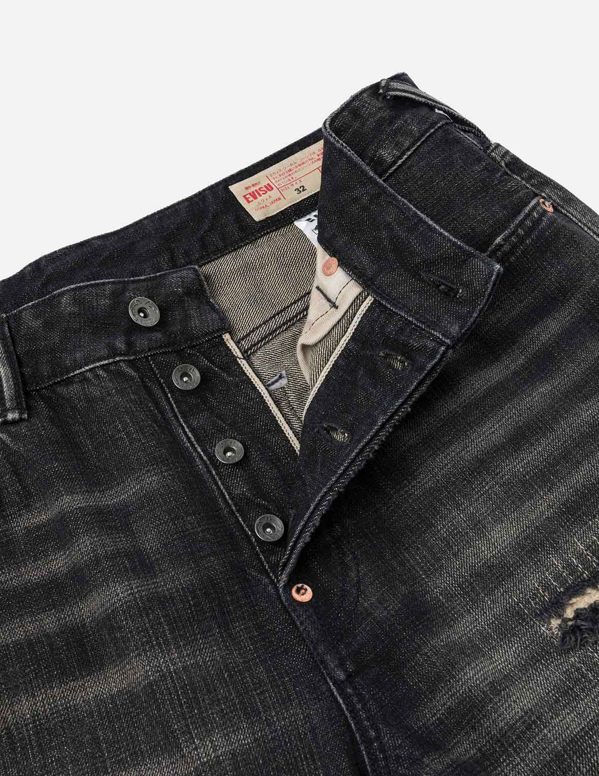 7-Pocket Design Washed Relax Vintage Straight Fit Jeans #2030 - 8