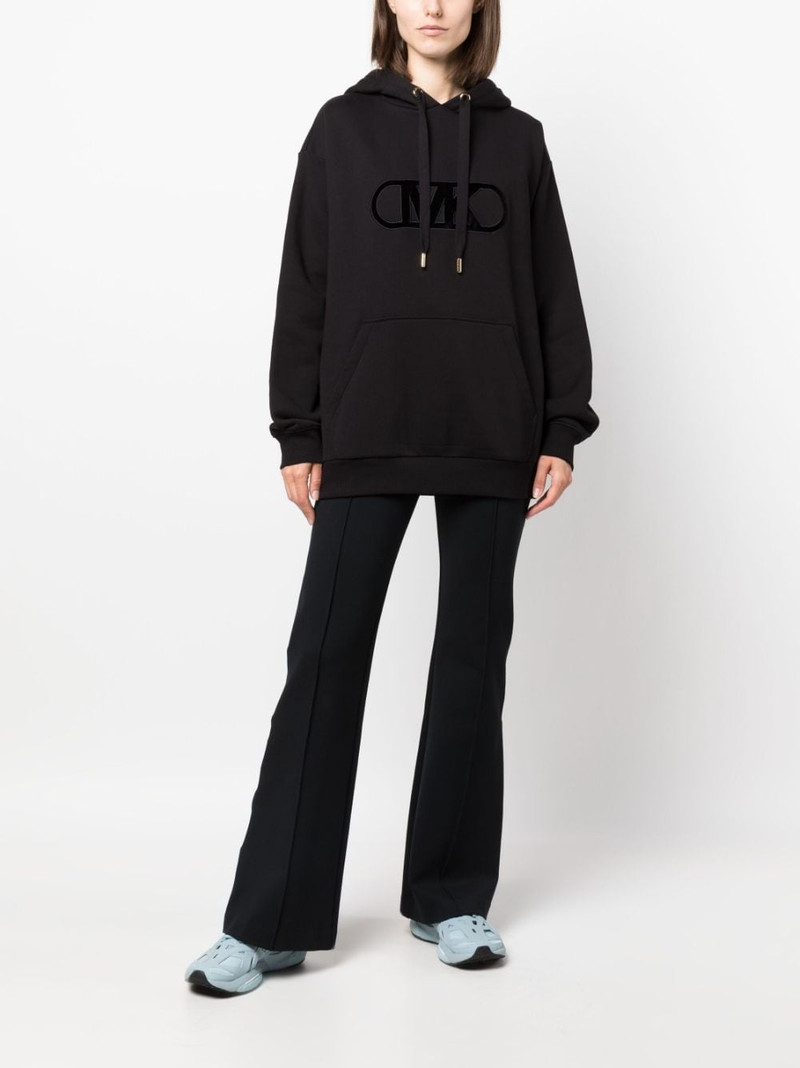 MICHAEL KORS logo-embossed drawstring hoodie outlook
