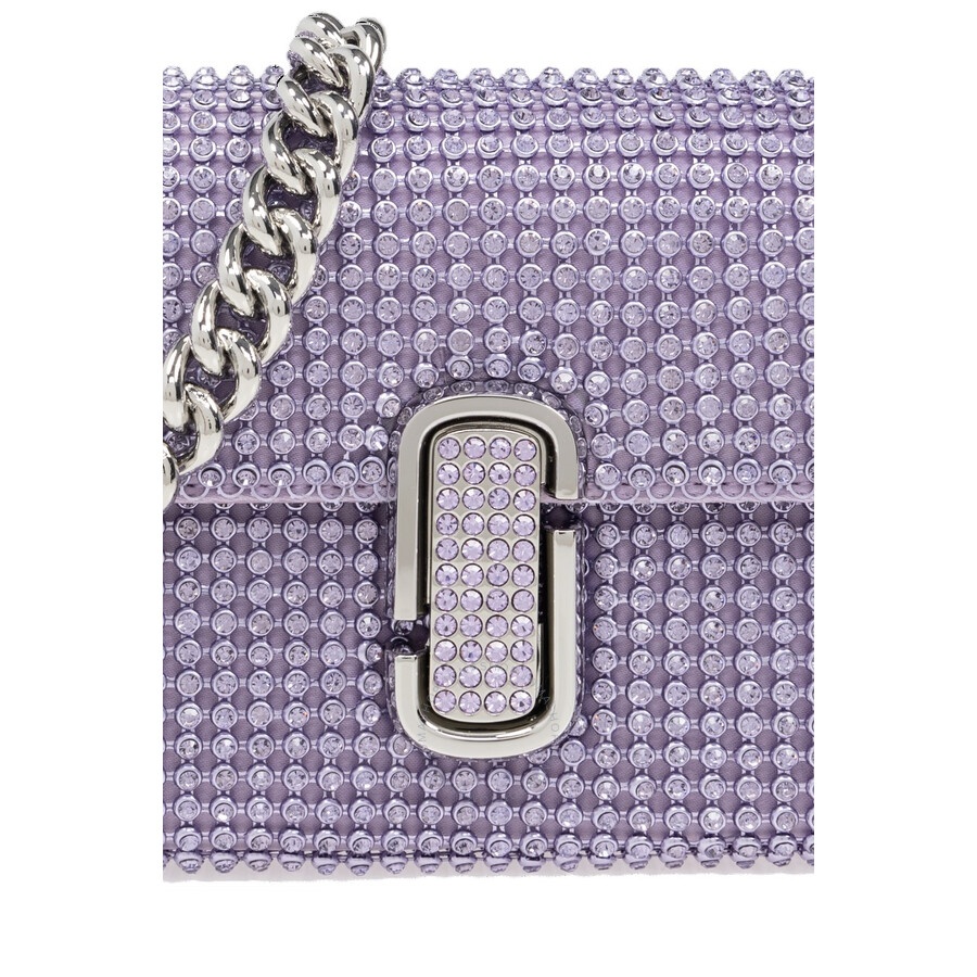 Marc Jacobs Wisteria The J Marc Mini Shoulder Bag In Rhinestone - 5