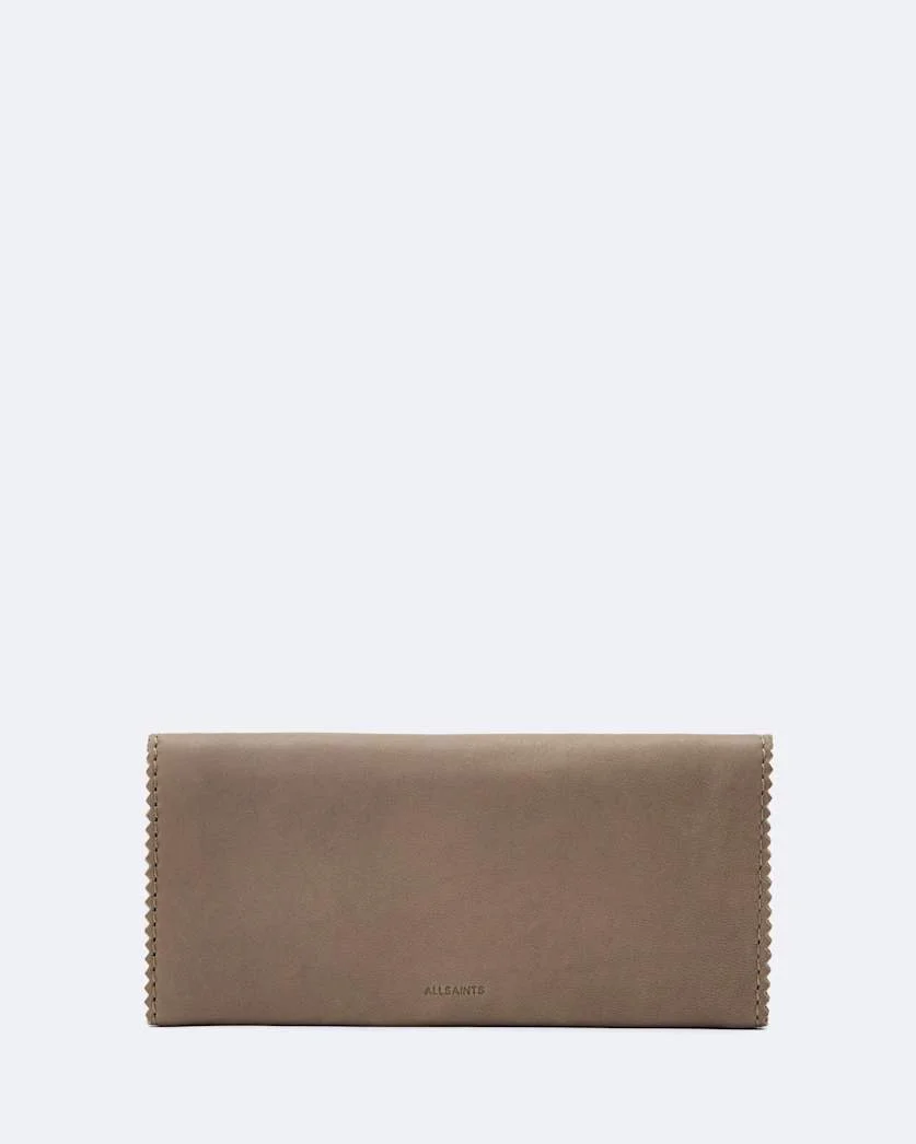 SILOH PINKED-EDGE LEATHER CONTINENTAL WALLET - 1