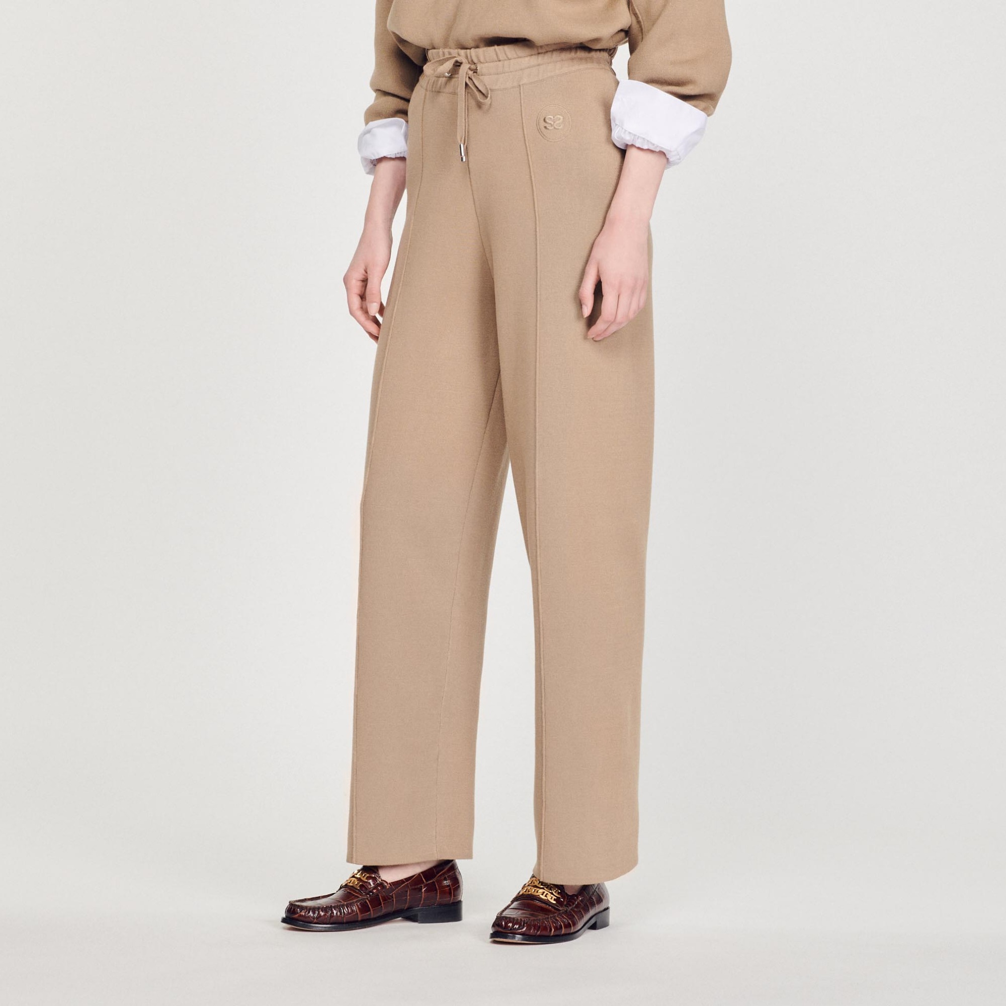Knitted straight-leg pants - 4