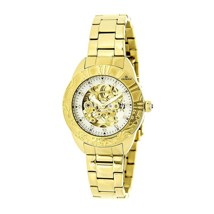 Empress - Empress Godiva Automatic Crystal Ladies Watch EM1104 - 1