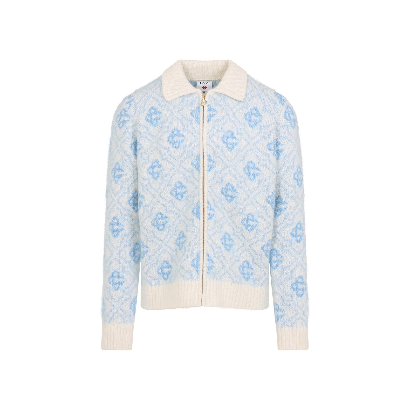 Casablanca Monogram Zip Up Sweater Men - 1