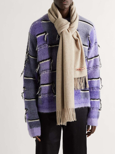 Acne Studios Canada Fringed Wool Scarf outlook