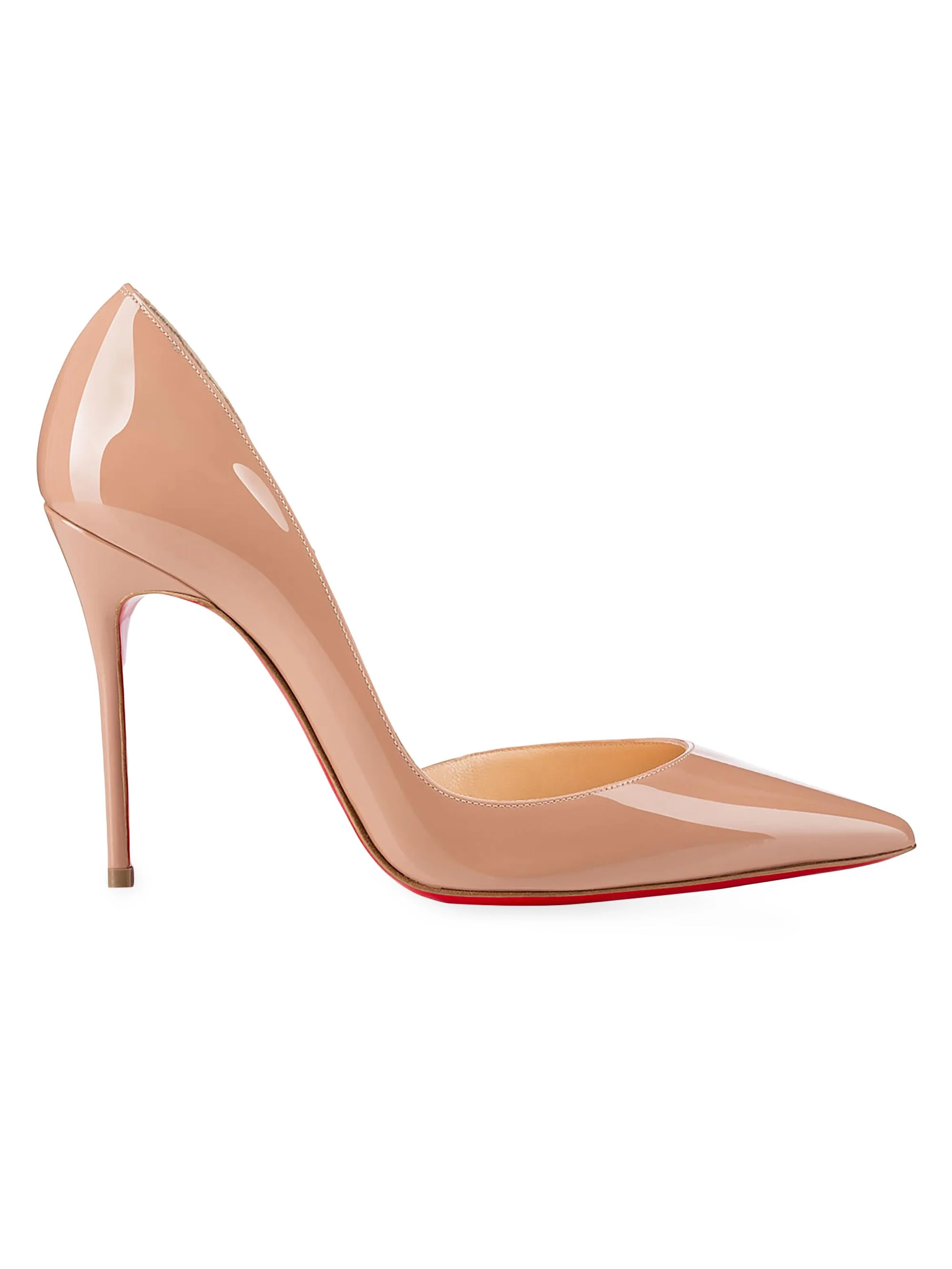 Women's Iriza 100MM Patent Leather Pumps - Beige - 1