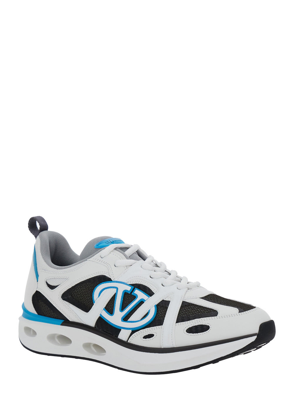 Valentino Garavani Men 'Easyjog' White Sneakers With Vlogo Detail In Leather Man - 2