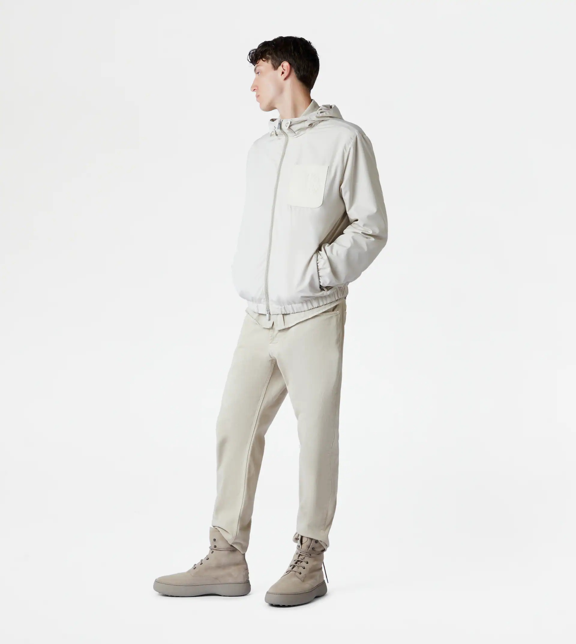 TOD'S WINDBREAKER - BEIGE - 4