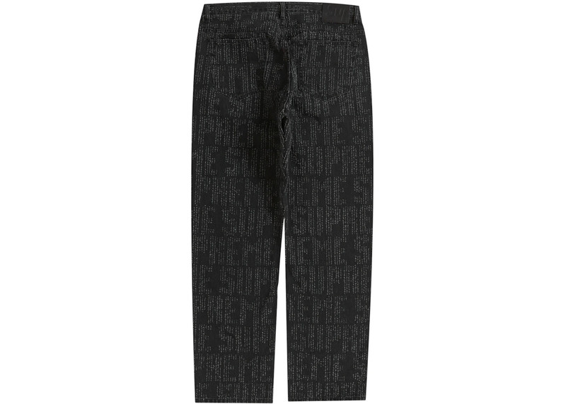 Supreme Supreme Needle Punch Regular Jean Washed Black outlook
