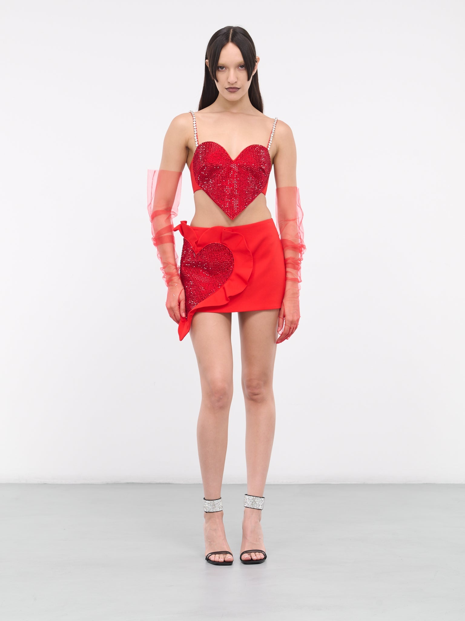 Crystal Heart Mini Skirt - 6