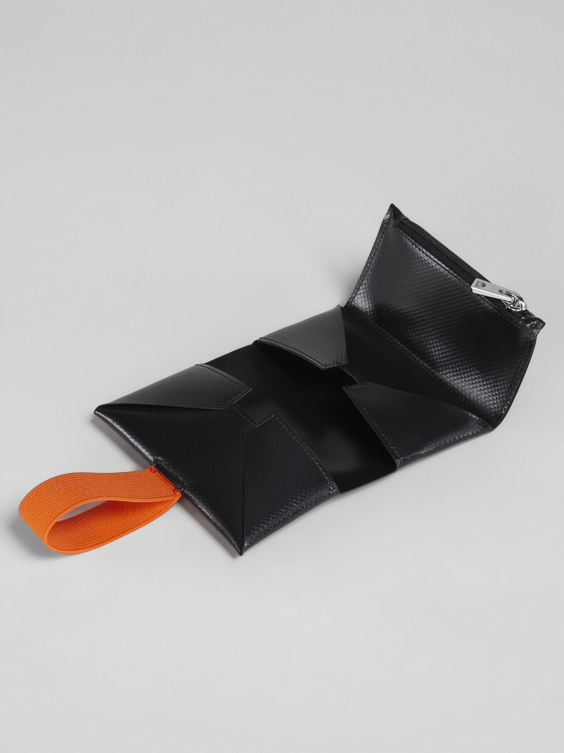 BLACK AND ORANGE ORIGAMI WALLET - 5
