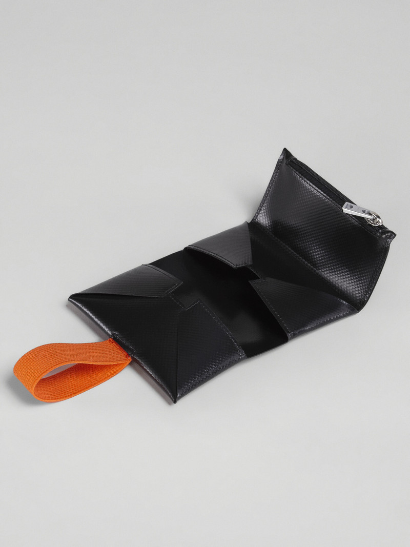 BLACK AND ORANGE ORIGAMI WALLET 5