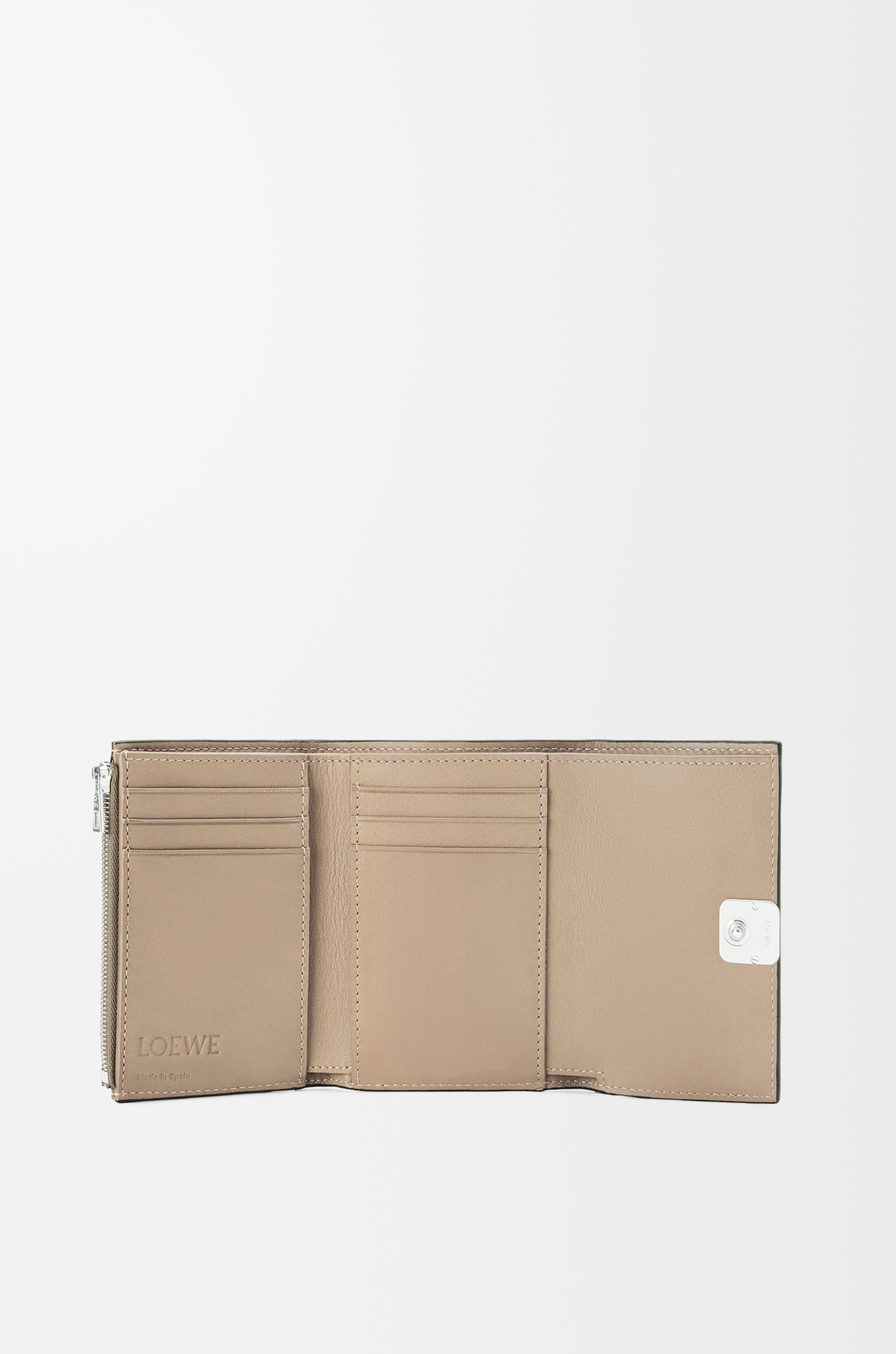 Anagram small vertical wallet in pebble grained calfskin - 2