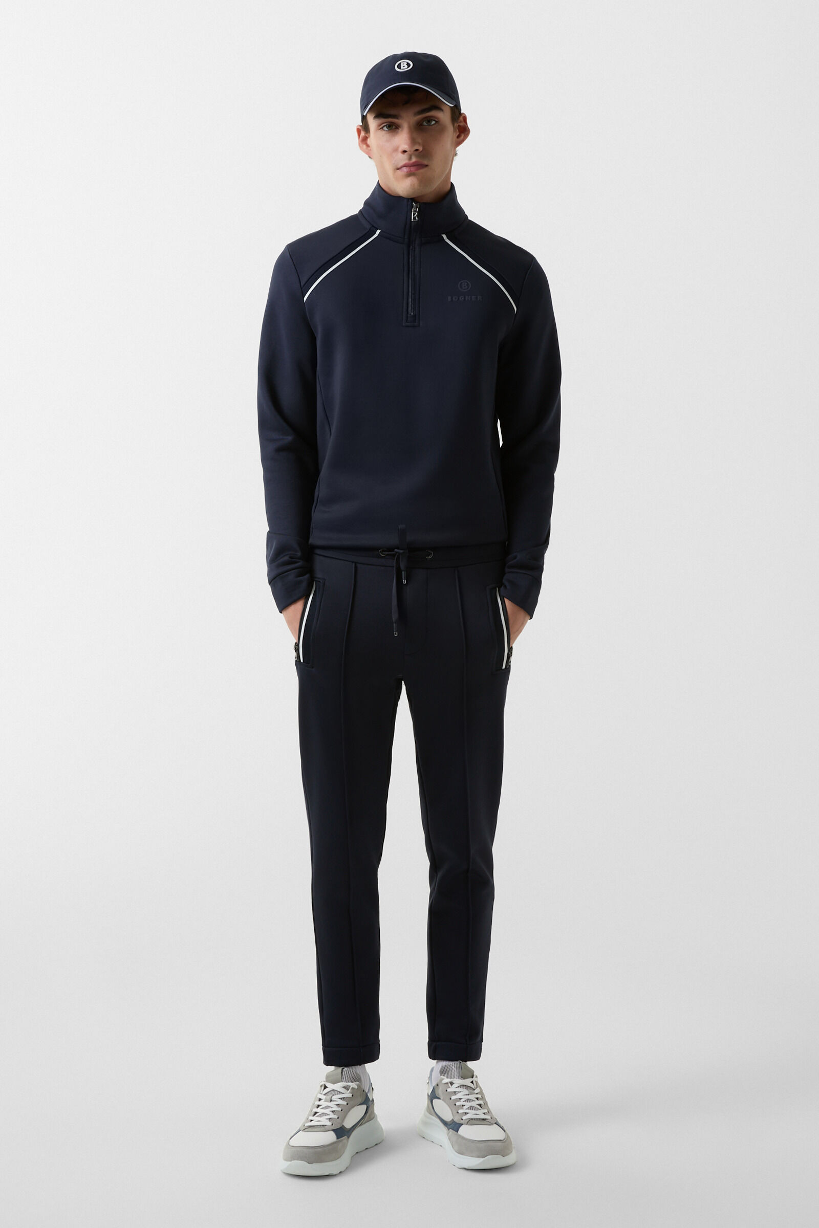 Alfred sweatpants in Navy blue - 4