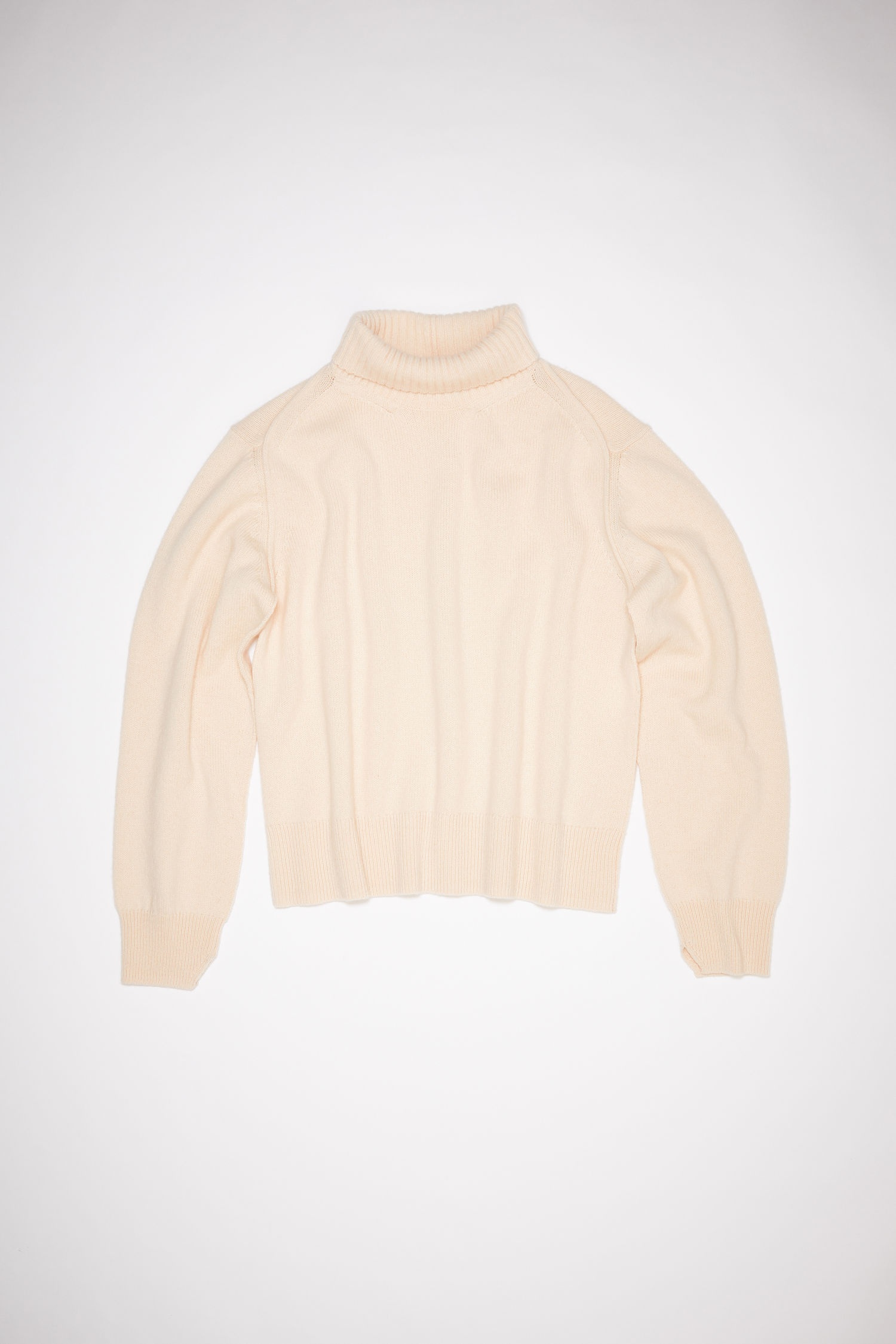 Turtleneck sweater - Cream beige - 1