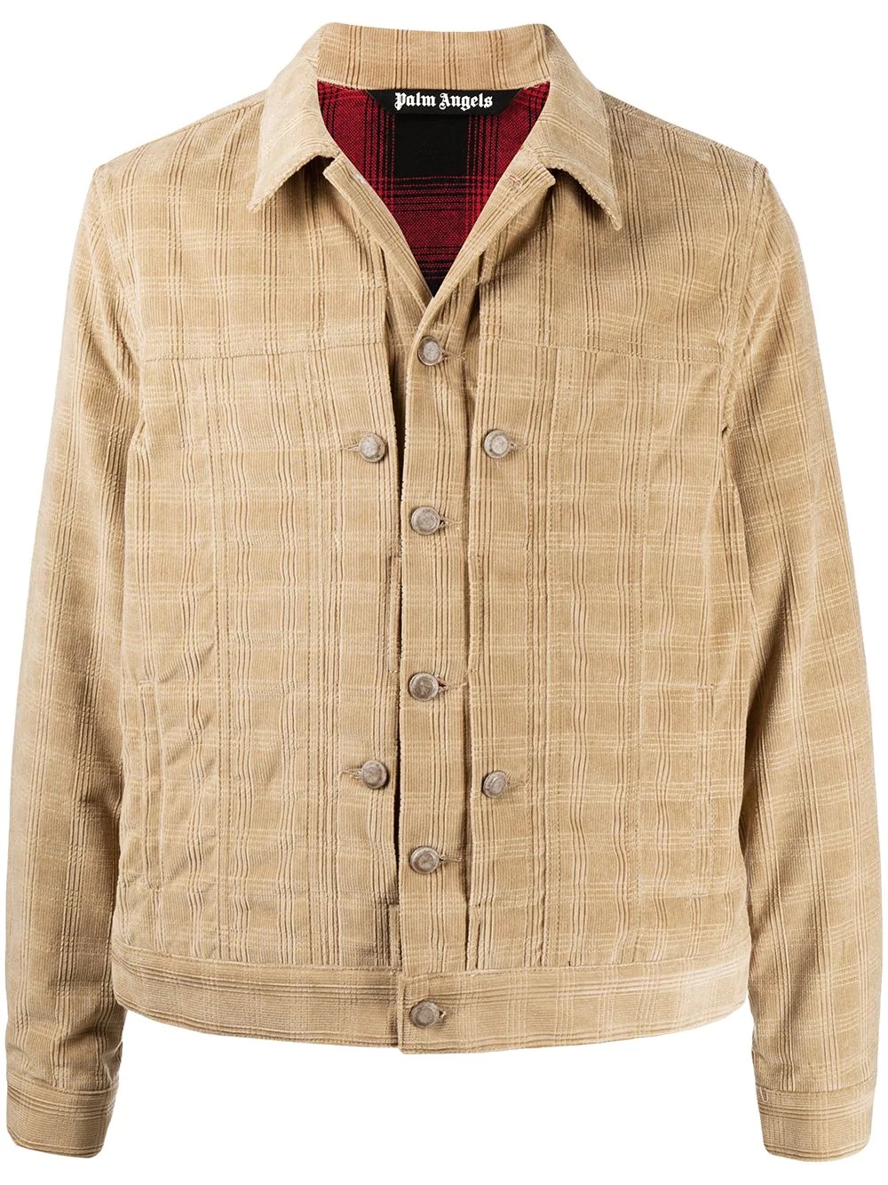 checkered corduroy jacket - 1