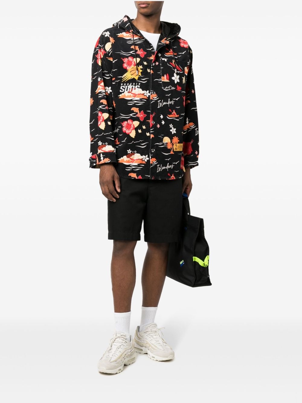 graphic-print hooded jacket - 2