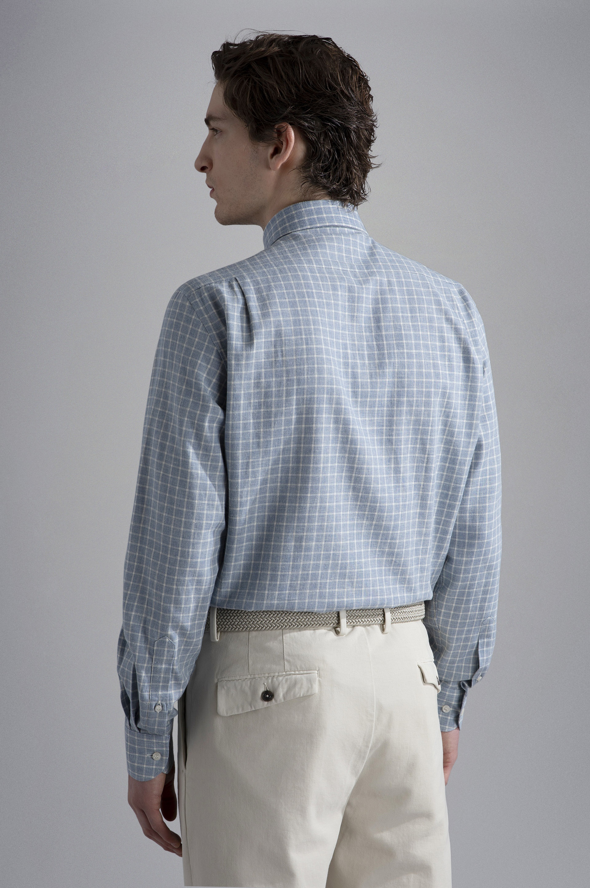 COTTON, LINEN AND CASHMERE SHIRT - 3