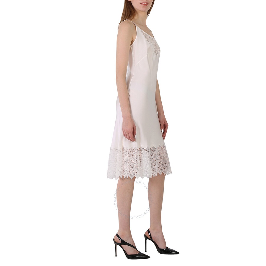 Burberry Ladies Lace Trim And Monogram Detail Silk Satin Lingerie Dress - 2