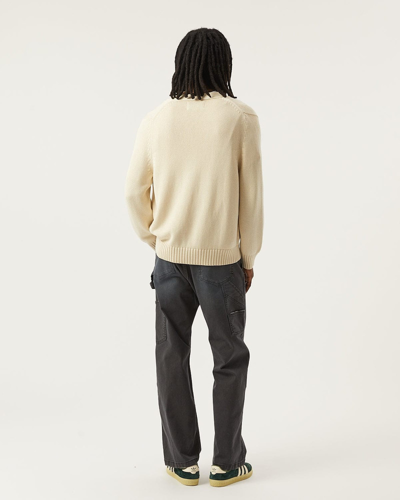 ACID WASH CARDIGAN - NATURAL 4
