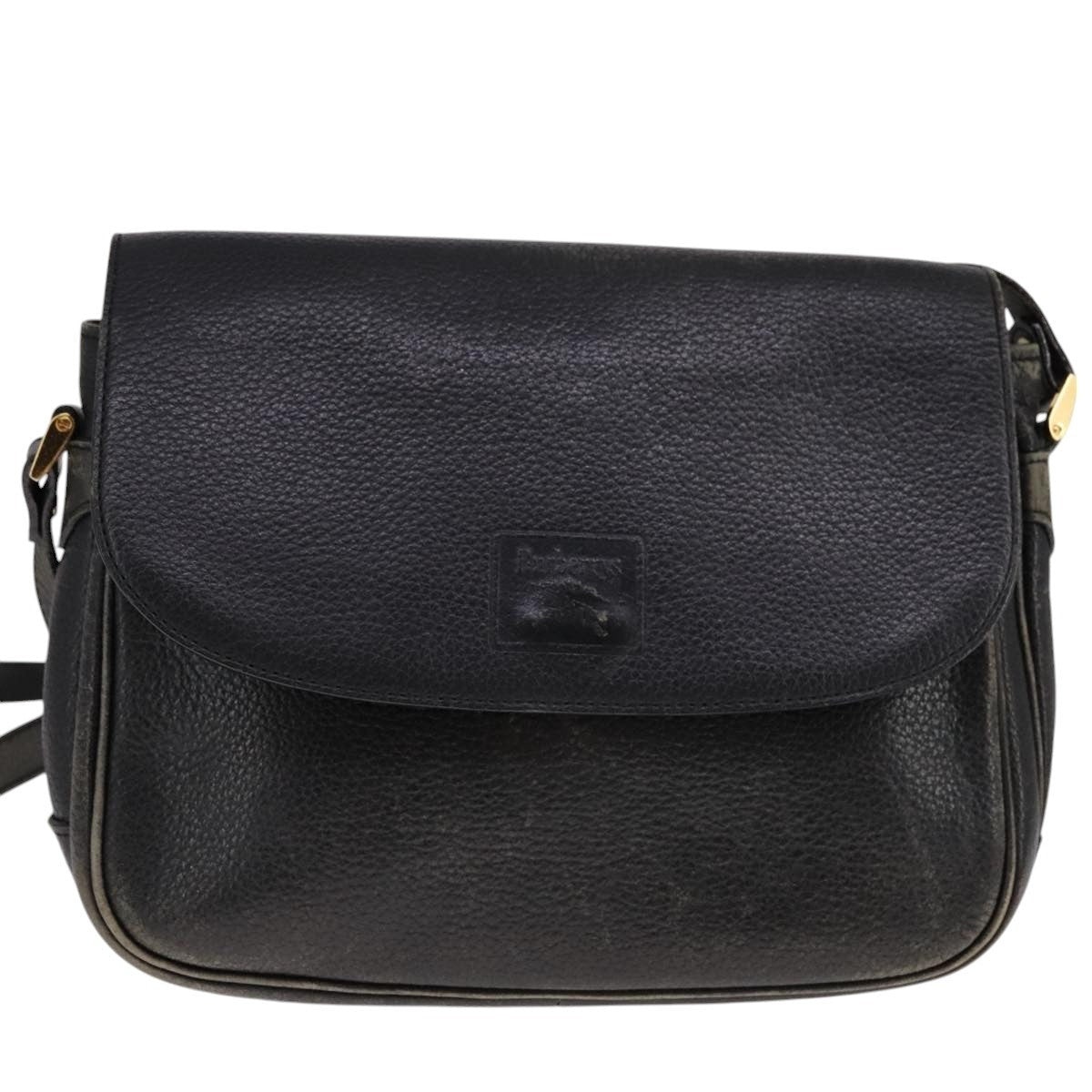 Burberry Shoulder Bag Leather Black - 13