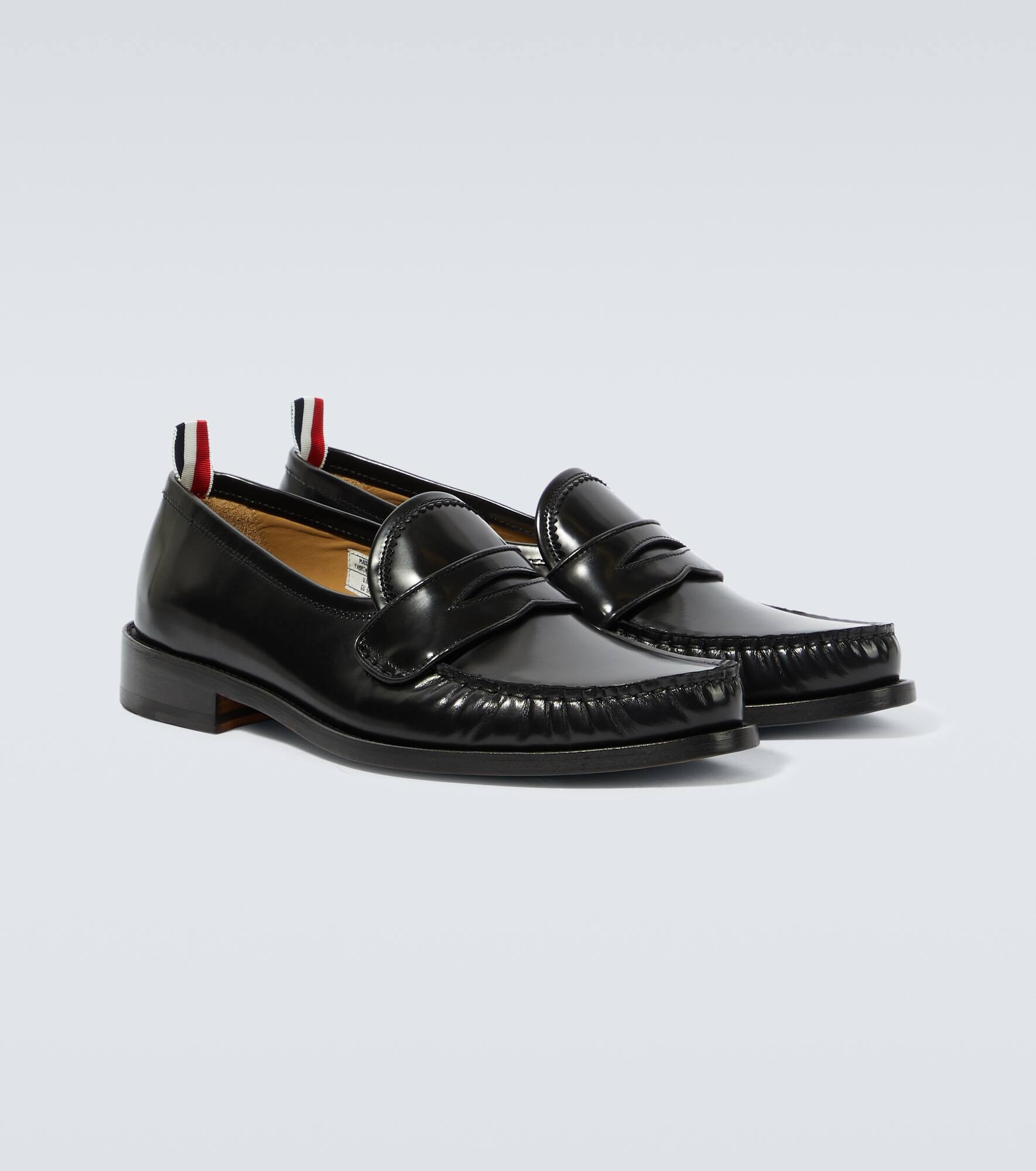 Leather penny loafers - 5