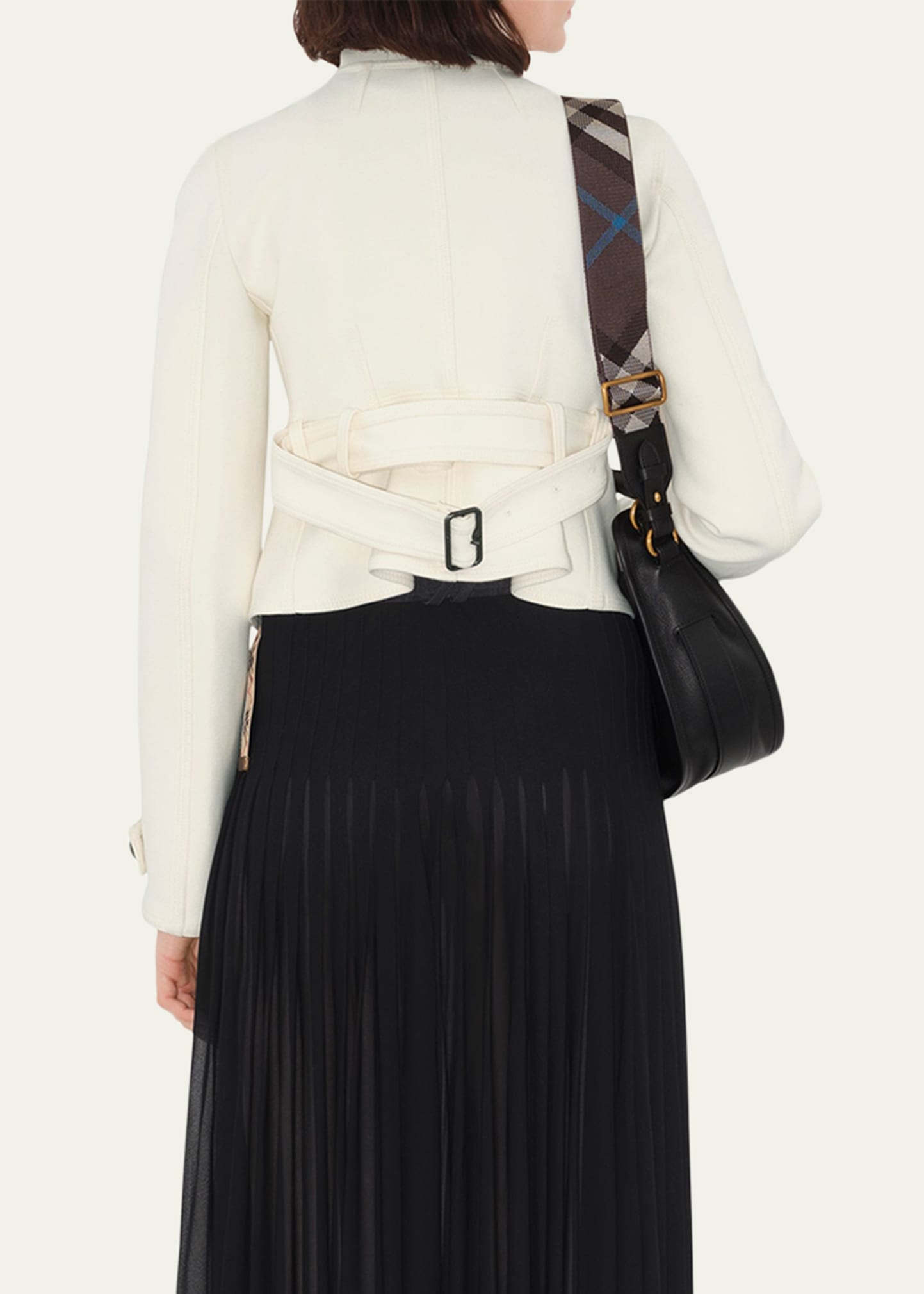 Giu Button-Panel Belted Slim Jacket - 3