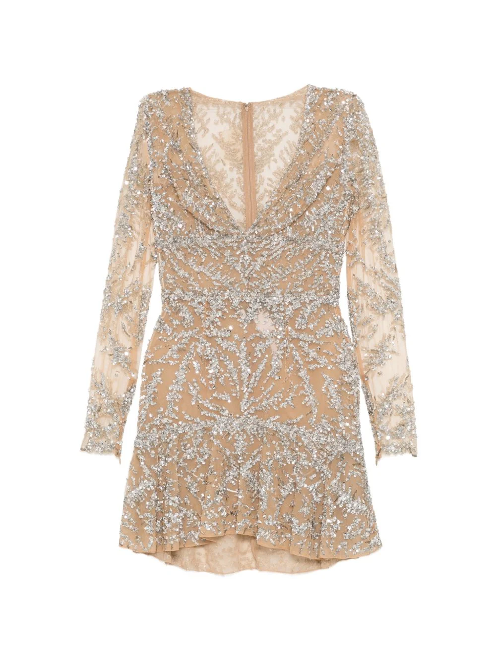 sequin-embellished tulle dress - 1