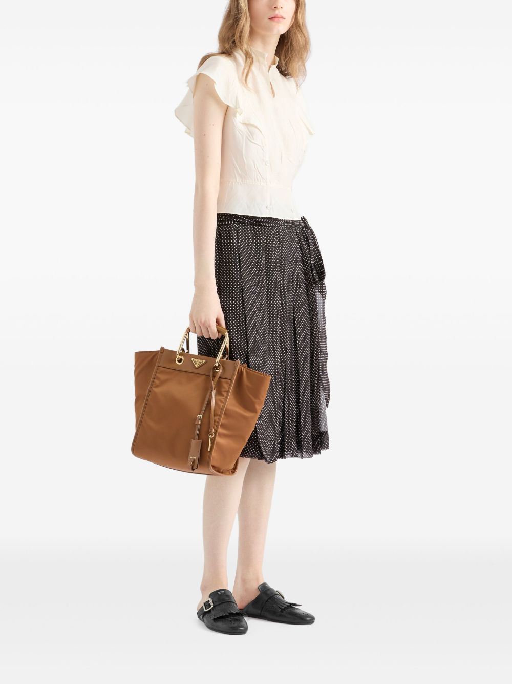 printed chiffon wrap skirt - 2