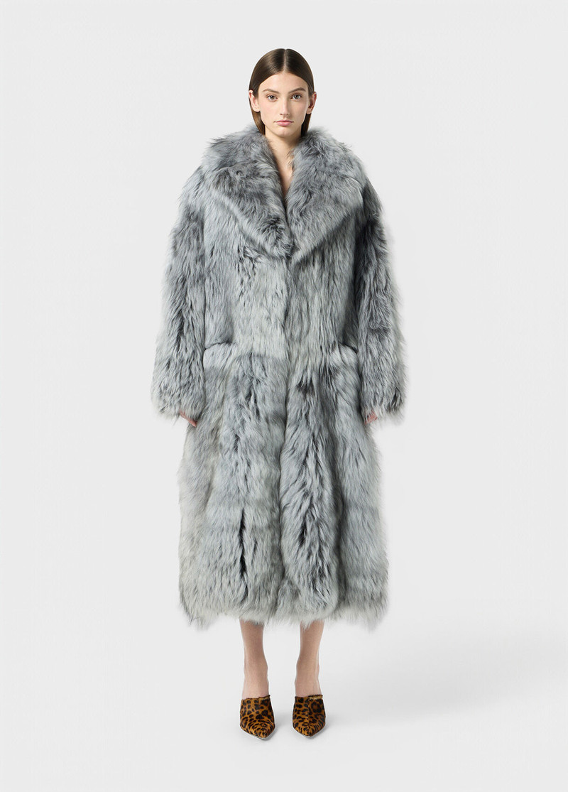 Blumarine LONG FUR COAT IN CASHMERE GOAT HAIR outlook