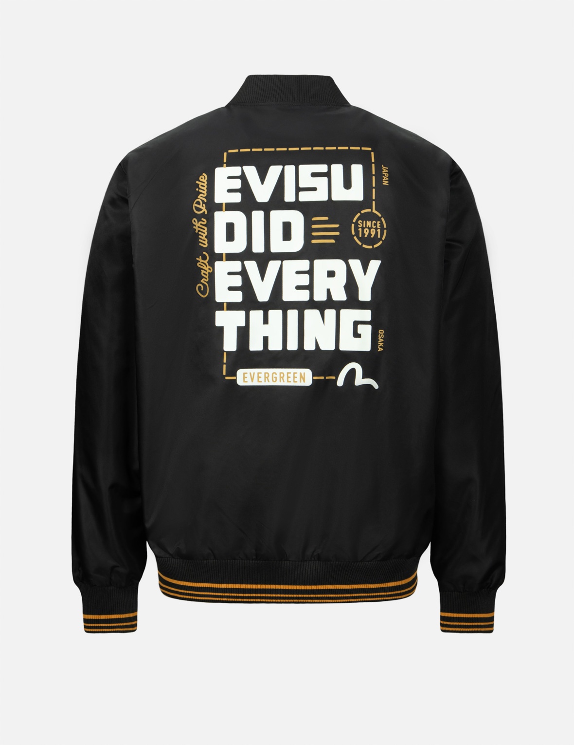 SEAGULL AND SLOGAN PRINT REGULAR FITT BOMBER JACKET - 2