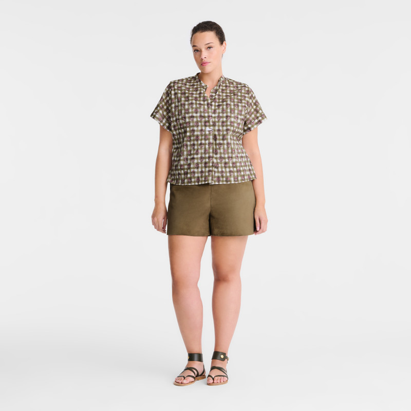 Longchamp Blouse Artichoke - Vichy print veil outlook