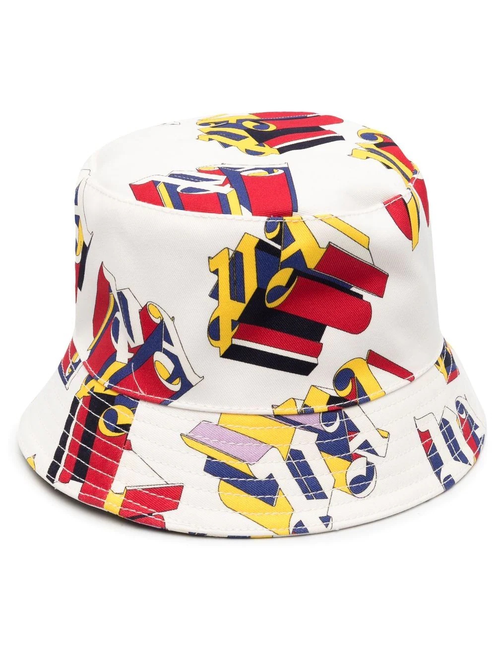 3D logo-print cotton bucket hat - 1