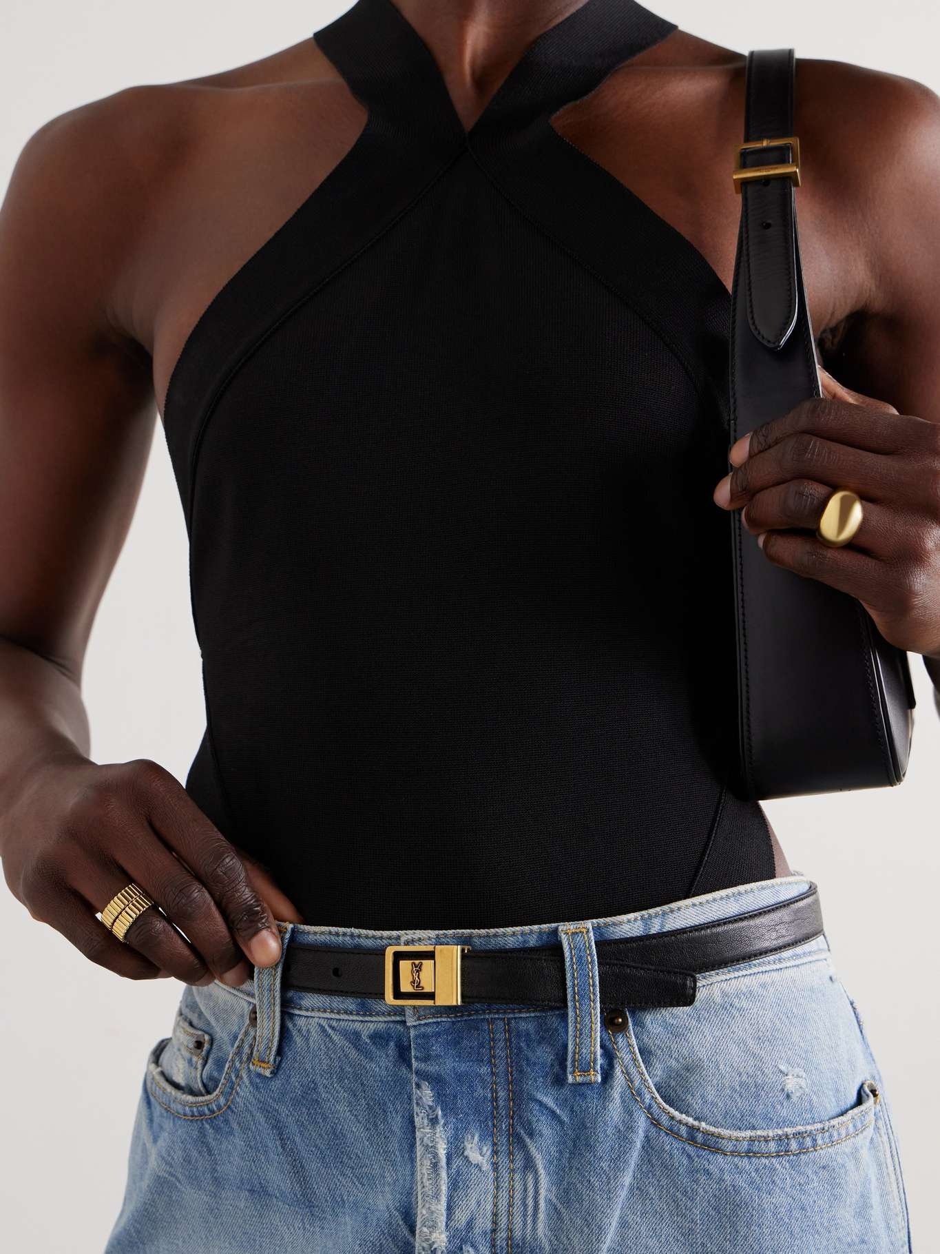 Leather waist belt - 2