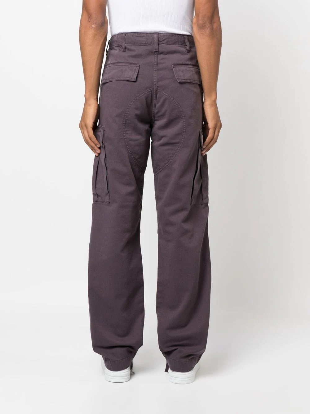 straight-leg cargo trousers - 4