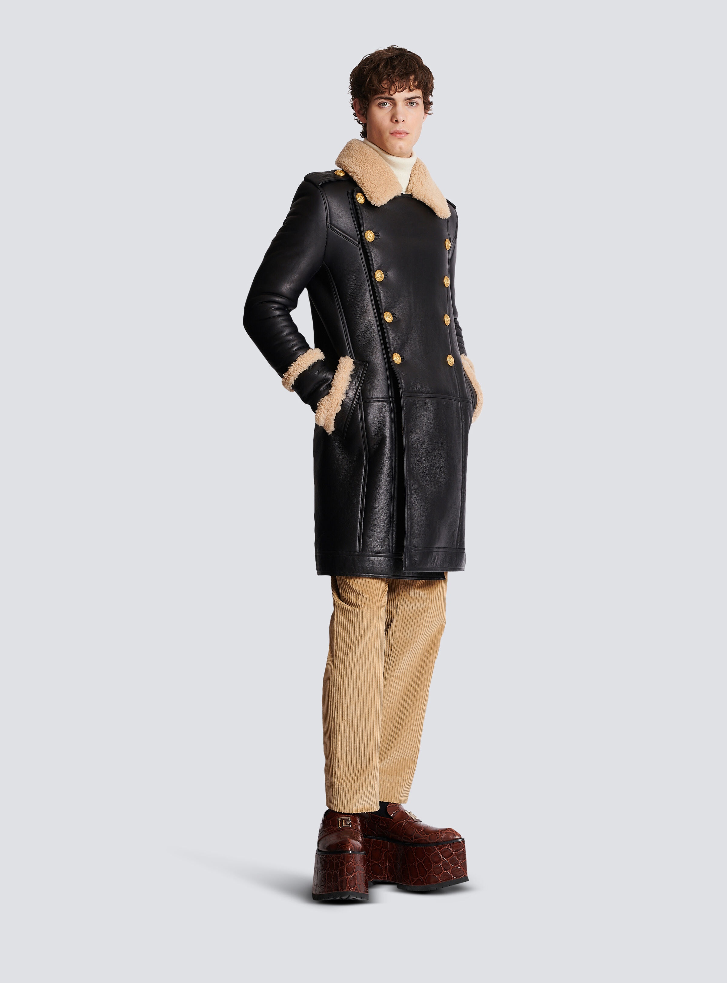 Long sheepskin coat - 3